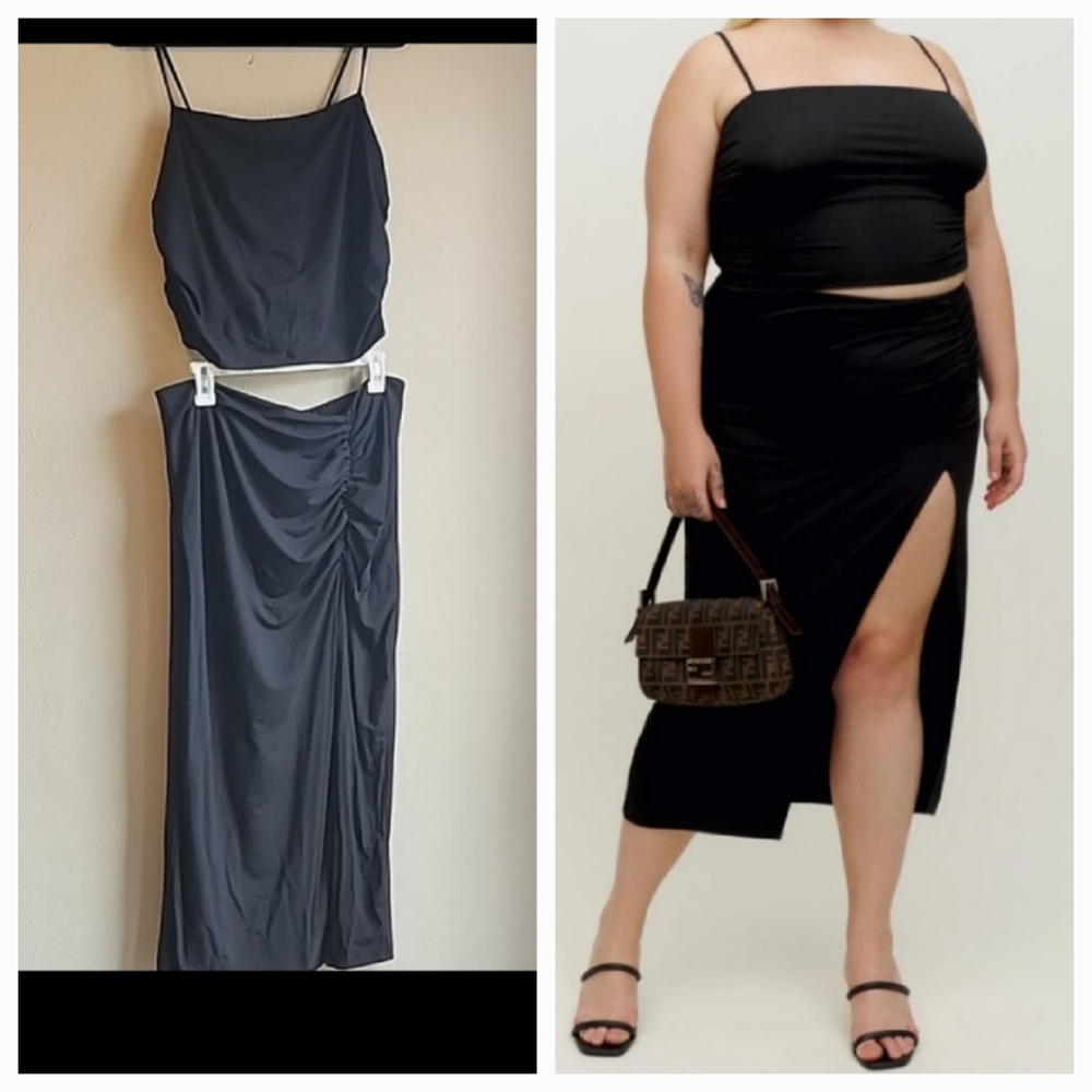 Reformation Dunne two piece skirt set